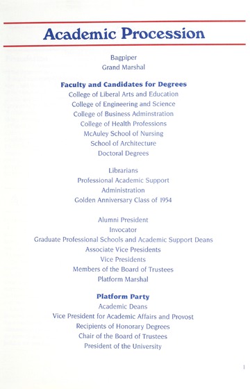 University of Detroit Mercy Annual Commencement May 8, 2004 Cali