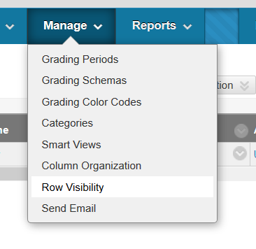 Manage, Row visibility