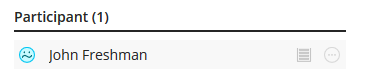 Status in participant list