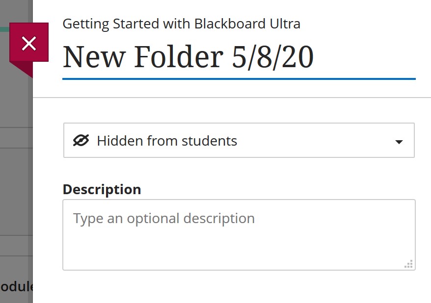 image of folder add page