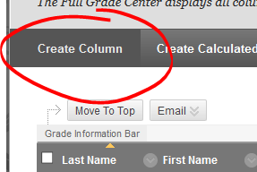 Create column button