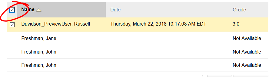 Select student files to download